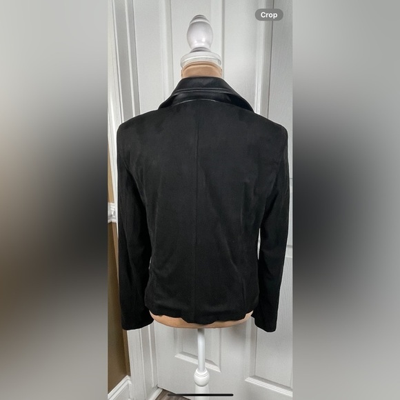 Qué Women’s Black Suede Jacket Size 6 - Picture 6 of 11